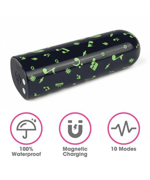 Вібропуля - Rechargeable Glow-in-the-dark Music Massager