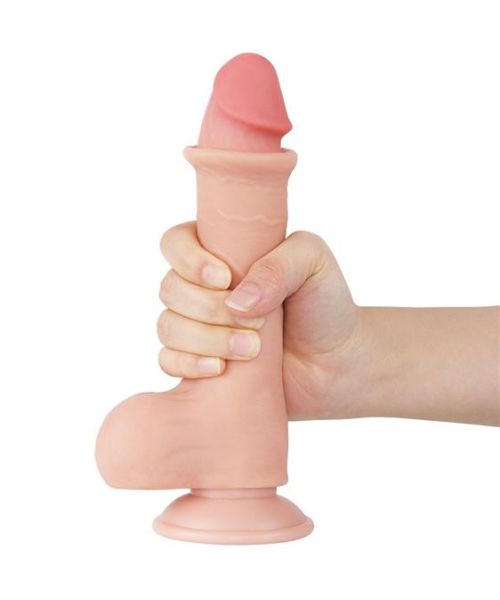 Фалоімітатор - Sliding-Skin Dual Layer Dong 8" Flesh #1