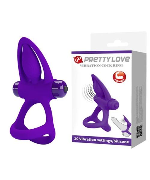 Ерекційне кільце - Pretty Love Vibration Cock Ring Purple