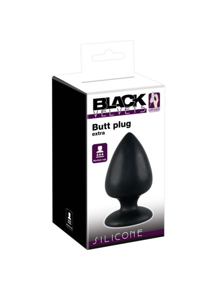 Анальна пробка - Black Velvets Butt Plug Extra