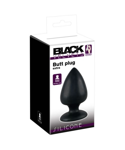 Анальна пробка - Black Velvets Butt Plug Extra