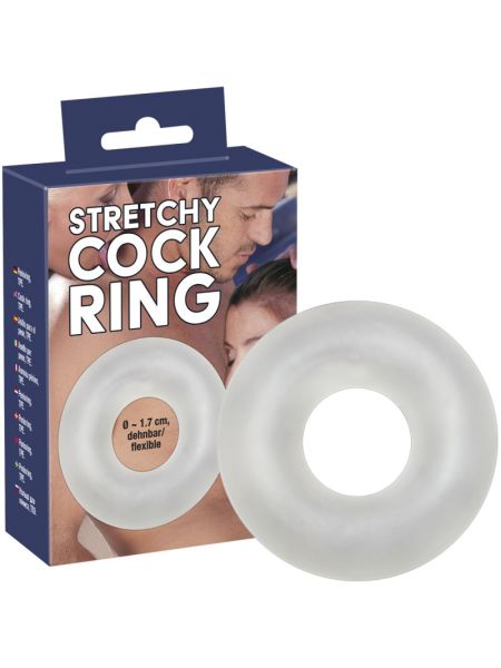 Ерекційне кільце - Stretchy Cock Ring Clear