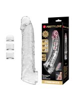Подовжуюча насадка на член - Pretty Love Extension Penis Sleeve Clear, 26 см