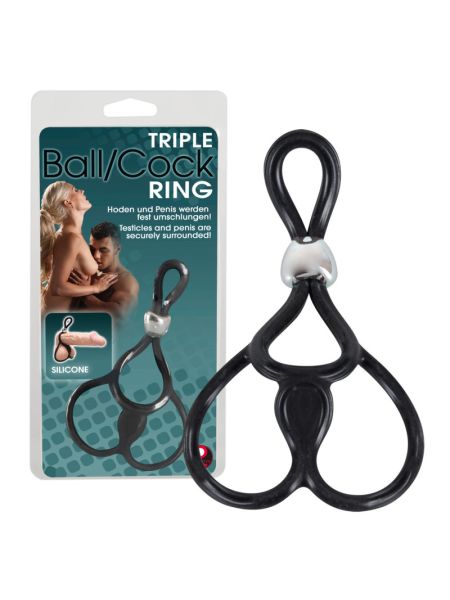Эрекционная петля - Triple Ball and Cock Ring