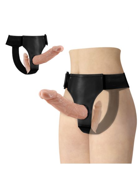 Страпон - Ultra Passionale Harness Double Dildos Plus Strap On 7.1"+5.9"