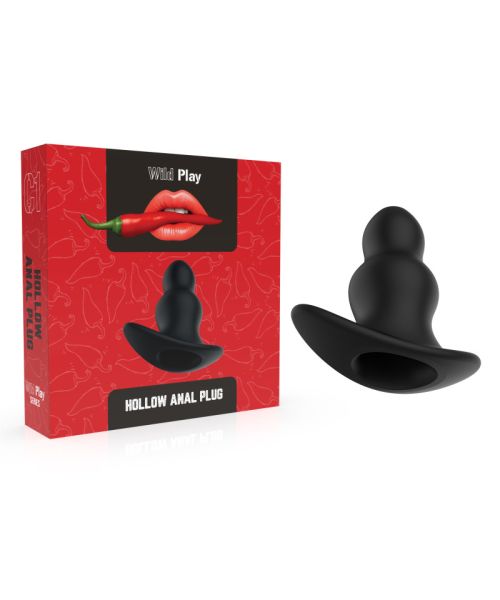 Анальна пробка - Erospace Wild Play Hollow Anal Plug C1