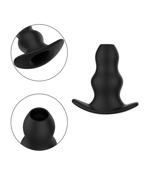 Анальна пробка - Erospace Wild Play Hollow Anal Plug C1