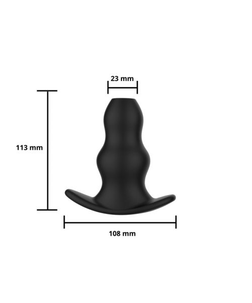 Анальна пробка - Erospace Wild Play Hollow Anal Plug C1