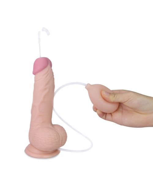 Фалоімітатор - Soft Ejaculation Cock With Ball 8"