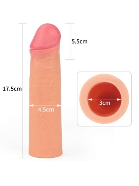 Насадка на член - Revolutionary Silicone Nature Extender Add 2" Flesh