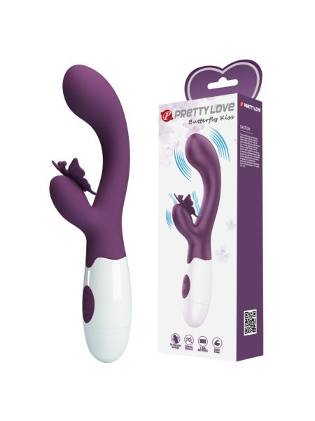 Вібратор - Pretty Love Butterfly Kiss Vibrator Dark Purple