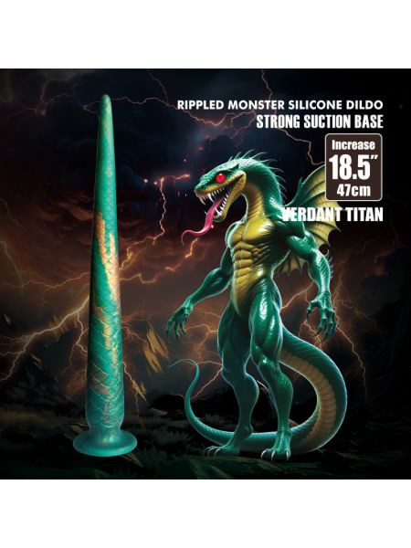 Фентезійний фалоімітатор - Power Monsters Verdant Titan, 47 см