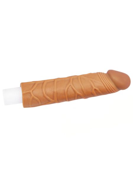 Насадка на член - Pleasure X-Tender Penis Sleeve Add 1" Brown