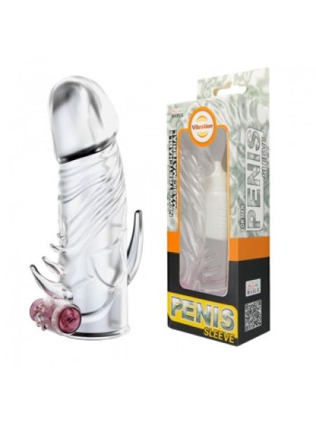Насадка на член - Penis Sleeve With Vibration, 13 см