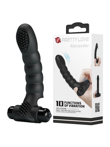Насадка на палець - Pretty Love Alexander Finger Vibrator Black