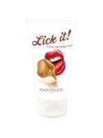 2в1 лубрикант та масажна олія - Lick It! Chocolate, 50 мл