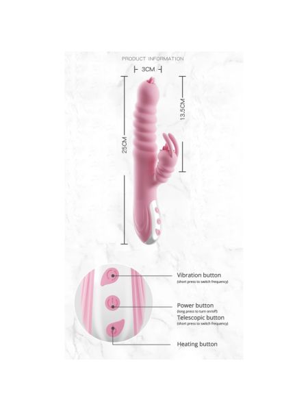 Вібратор - Hannah USB Pink