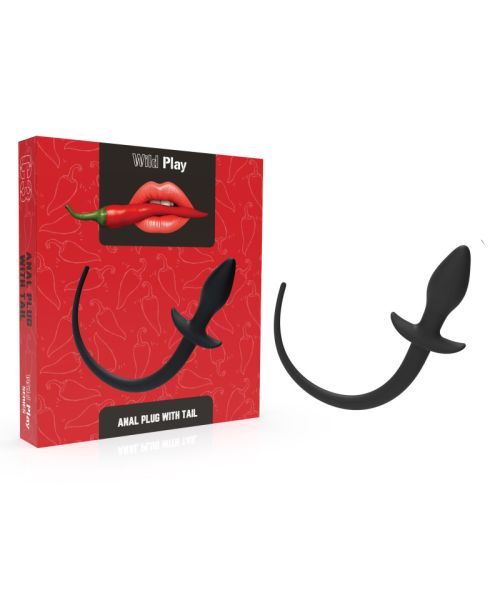 Анальна пробка - Erospace Wild Play Anal Plug With Tail C3
