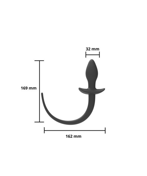 Анальна пробка - Erospace Wild Play Anal Plug With Tail C3