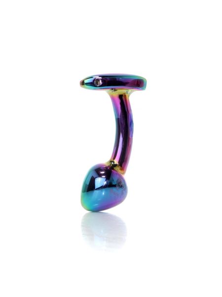 Анальна пробка - Jewellery Multicolour Curved Plug S