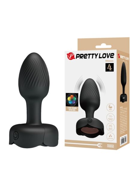 Анальна пробка - Pretty Love Olman Black