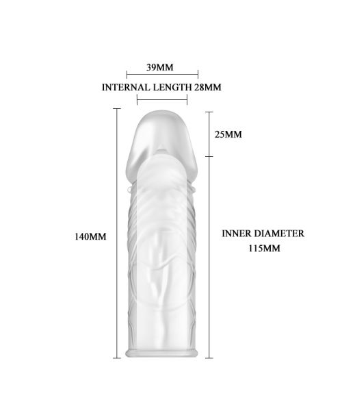 Насадка на член - Penis Sleeve, 14 см