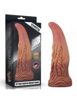 Фалоімітатор - Dual-Layered Silicone Tongue 10" Brown
