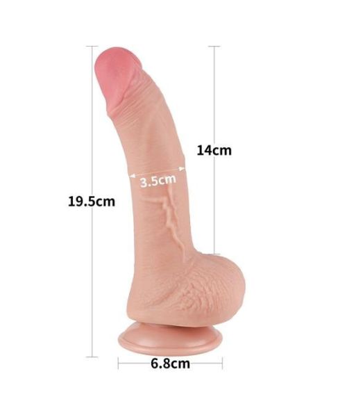 Фалоімітатор - Sliding-Skin Dual Layer Dong 7.5" Flesh #1