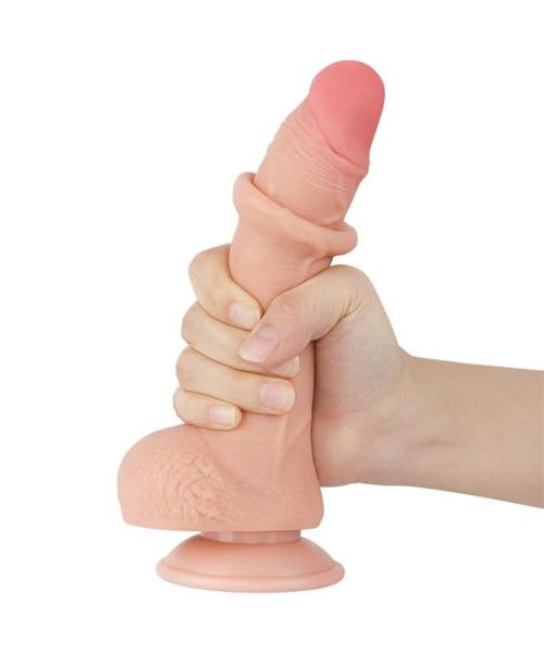 Фалоімітатор - Sliding-Skin Dual Layer Dong 7.5" Flesh #1