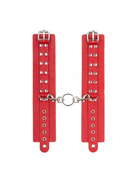 Наручники Leather Restraints Hand Cuffs Red