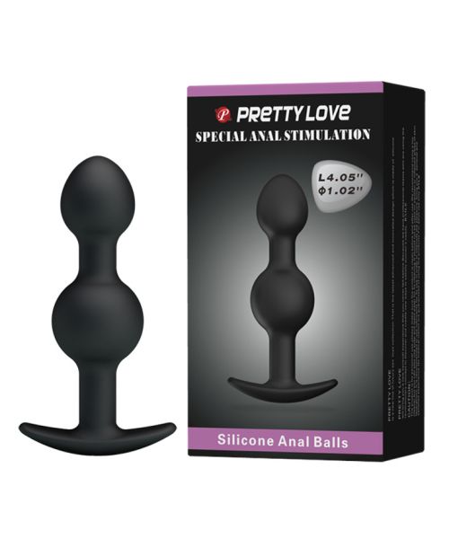 Анальна пробка - Pretty Love Special Anal Stimulation Anal Balls 4.05" Black