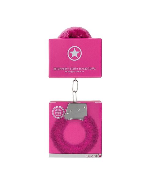 Наручники - Ouch! Beginner's Handcuffs Furry Pink