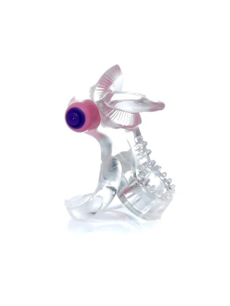 Ерекційне кільце - Tongue Vibro CockRing Clear