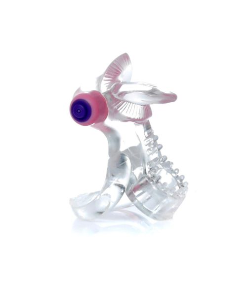 Ерекційне кільце - Tongue Vibro CockRing Clear