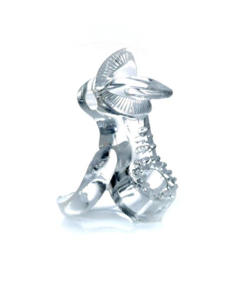 Ерекційне кільце - Tongue Vibro CockRing Clear