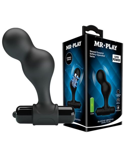 Анальна пробка - Mr.Play Silicone Vibrating Anal Plug