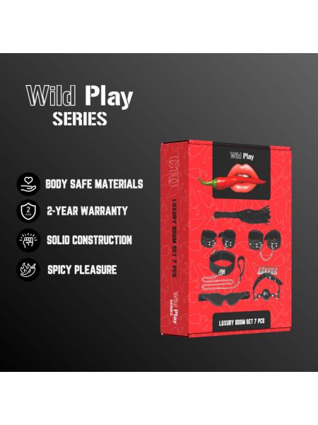 Набір БДСМ - Erospace Wild Play Luxury BDSM Set 7 pcs C10