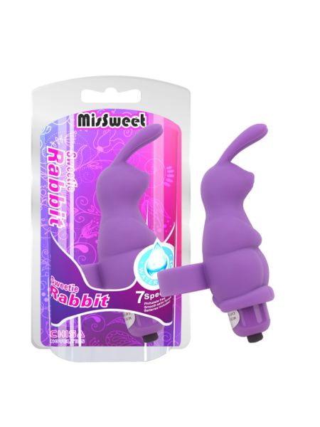 Насадка на палець - MisSweet Sweetie Rabbit Finger Vibrator Purple