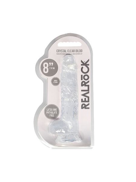Фалоімітатор - Realrock Dildo 8" Transparent