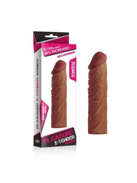 Насадка на член - Pleasure X-Tender Penis Sleeve Add 2" Flesh