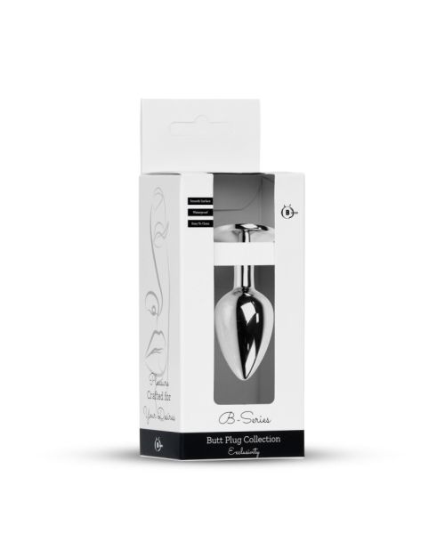 Анальна пробка - Jewellery Silver Plug Light Pink