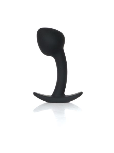 Анальна пробка - Silicone Black Curved Plug M