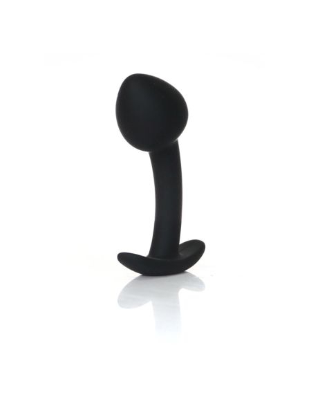 Анальна пробка - Silicone Black Curved Plug M