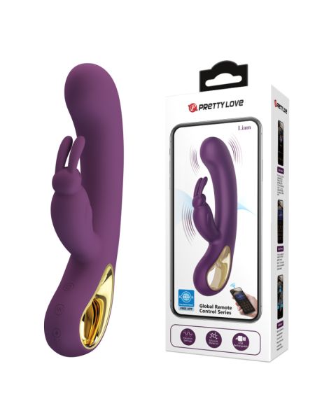 Вібратор - Pretty Love Liam RC Control Vibrator Purple
