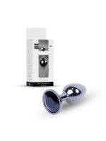 Анальна пробка - Jewellery Dark Silver Plug Black