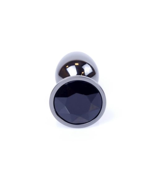 Анальна пробка - Jewellery Dark Silver Plug Black
