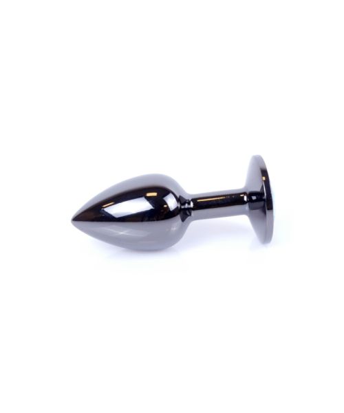 Анальна пробка - Jewellery Dark Silver Plug Black
