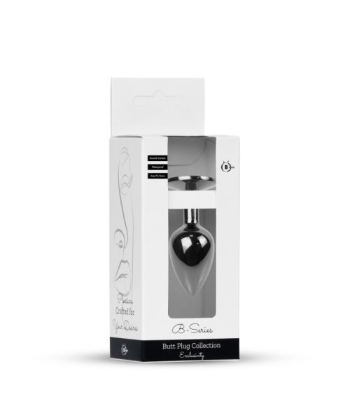 Анальна пробка - Jewellery Dark Silver Plug Black