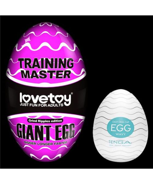 Мастурбатор - Traning Master Giant Egg Masturbator Purple