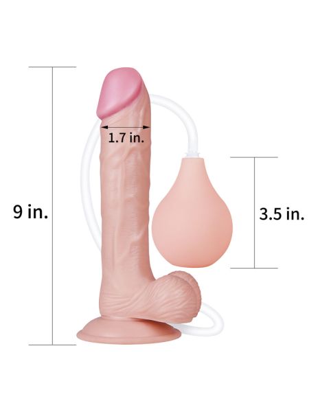 Фалоімітатор - Squirt Extreme Dildo 9" Flesh